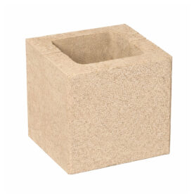 LEIER Kaiserstein Modern kerítéskő félkő - Beige 20x20x20 cm