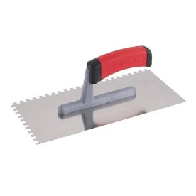 simító rozsdamentes acél gumi nyél 280x130mm fogak e6