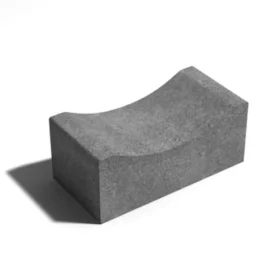 Leier folyóka szegély szürke 25x20x17/11 cm