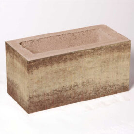 LEIER Kaiserstein Modern kerítéskő normál, Beige-barna satírozott 40x20x20 cm