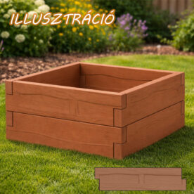 Magaságyás BetonX, famintás, négyzet 1