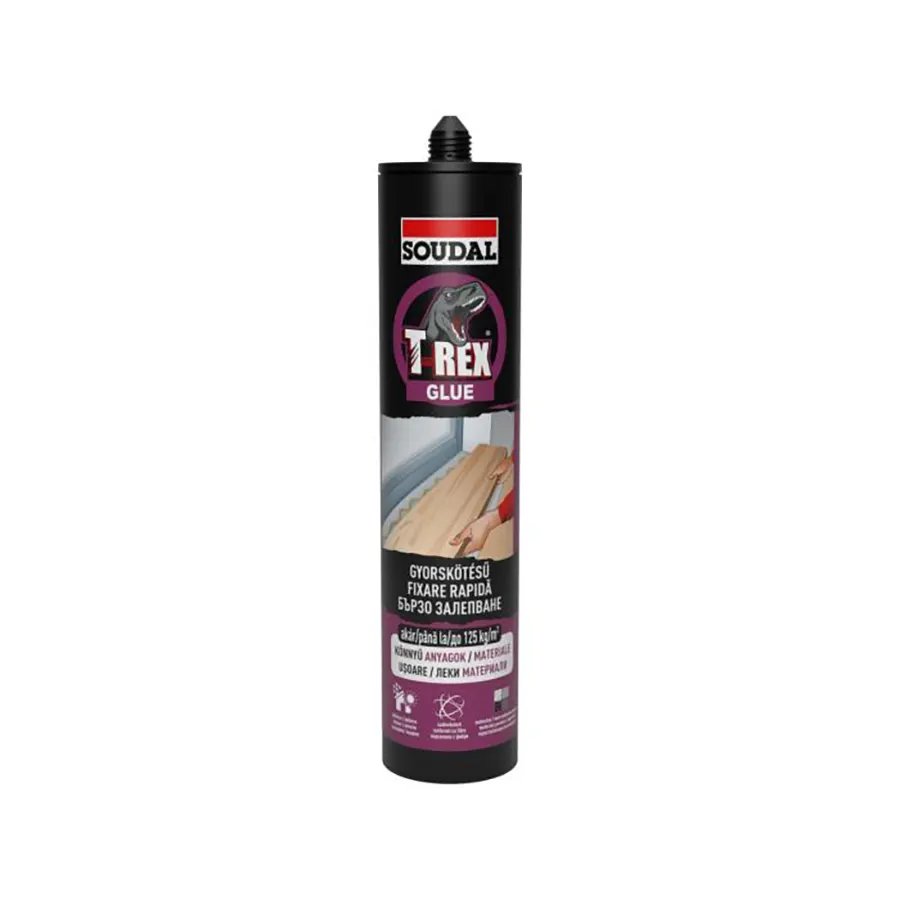Soudal T-Rex gyorskötésű szerelőragasztó 380 g