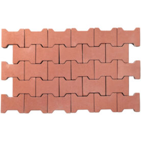 Beton Plusz Behaton kő piros 6cm