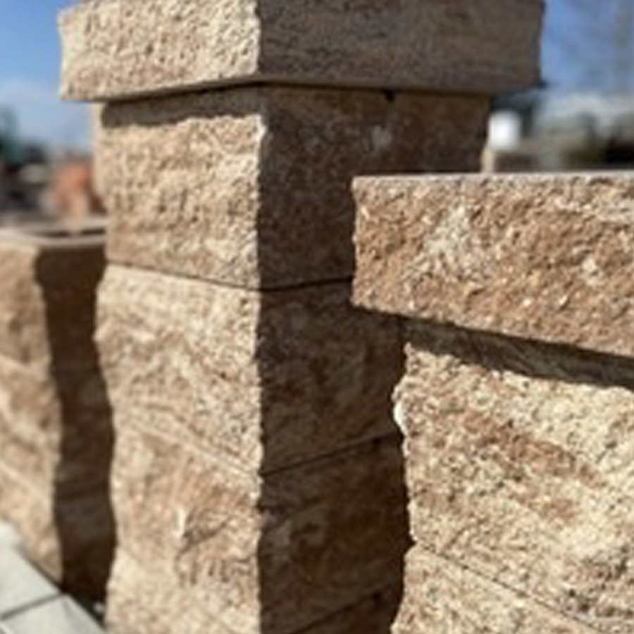 VIASTEIN Avantgard kerítésoszlop elem 16cm mokka (OE2)